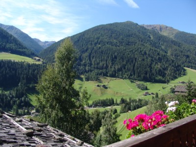 Blick vom Balkon der Ferienwohnung